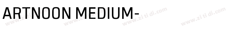 ARTNOON MEDIUM字体转换